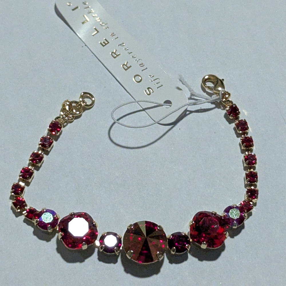 Sorrelli Red and Gold Bracelet